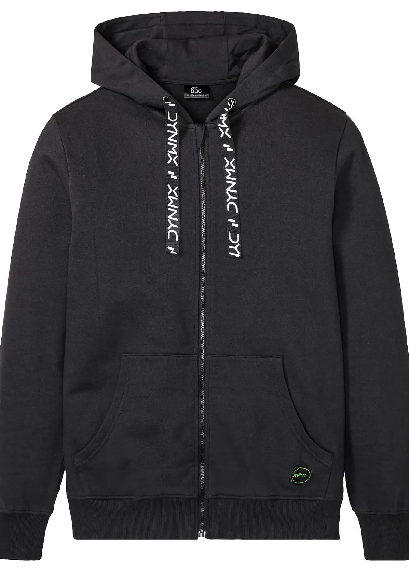 Sweat zippé à capuche 100% coton