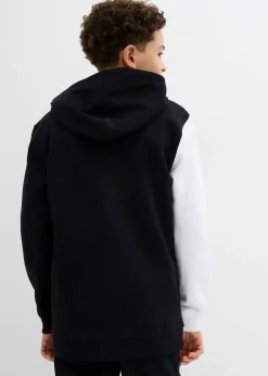 Sweat zippé à capuche 100% coton Loose