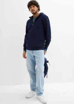 Sweat zippé à capuche 100% coton