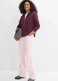 Sweat zippé à capuche avec polyester recyclé