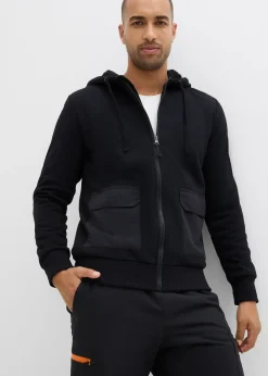 Sweat zippé à capuche et doublure peluche