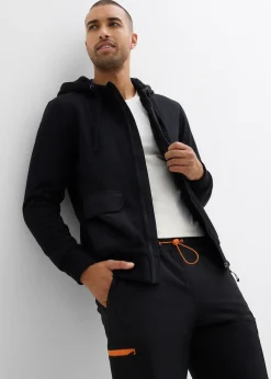 Sweat zippé à capuche et doublure peluche