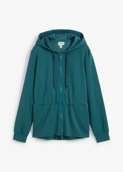 Sweat zippé à capuche, extensible