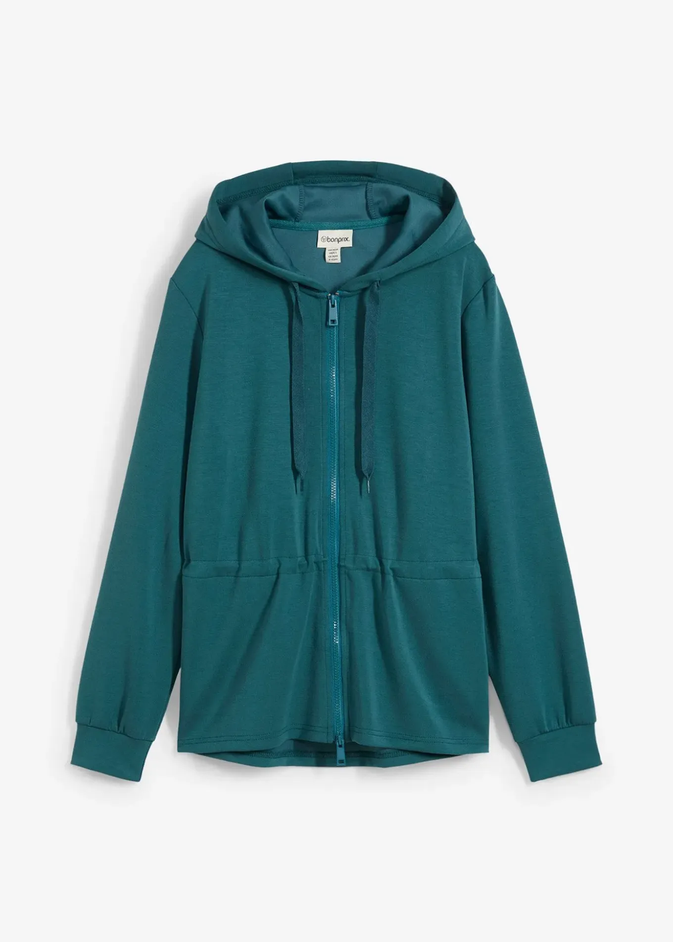 Sweat zippé à capuche, extensible