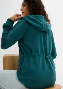 Sweat zippé à capuche, extensible