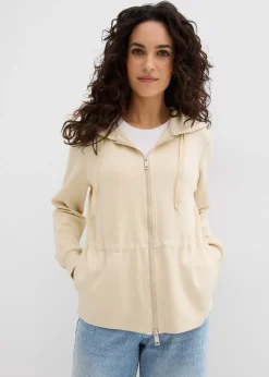 Sweat zippé à capuche, extensible