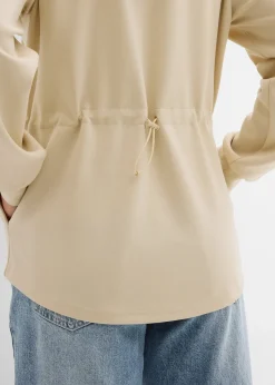 Sweat zippé à capuche, extensible