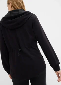 Sweat zippé à capuche, extensible