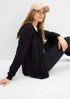 Sweat zippé à capuche, extensible