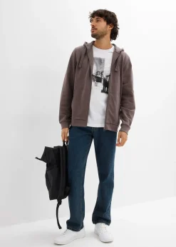 Sweat zippé à capuche, regular