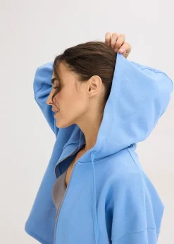 Sweat zippé 100% coton