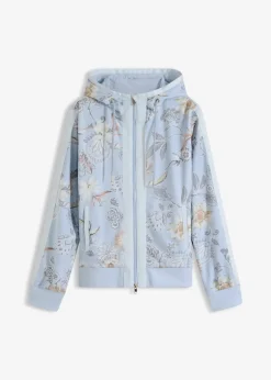 Sweat zippé à imprimé