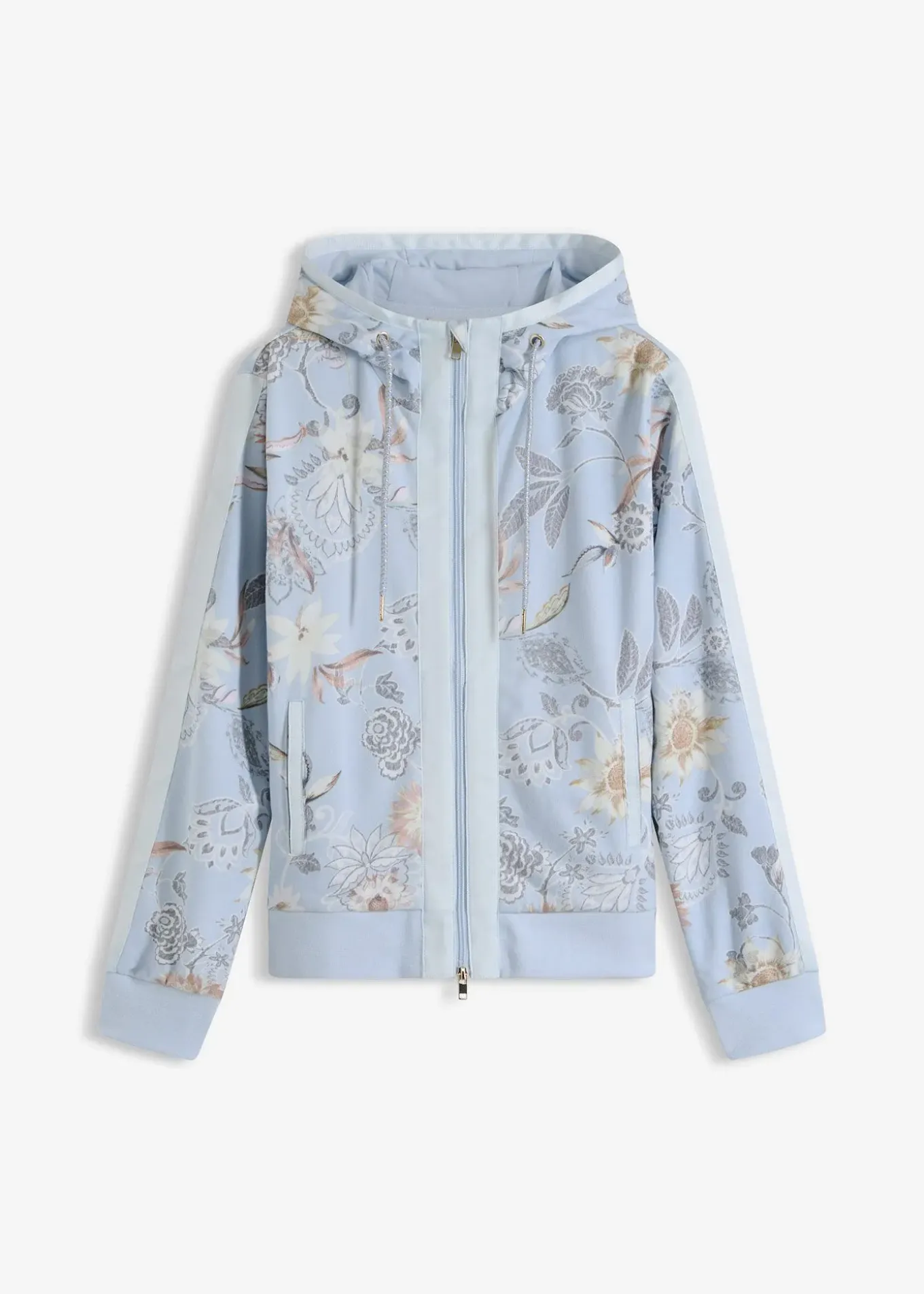 Sweat zippé à imprimé