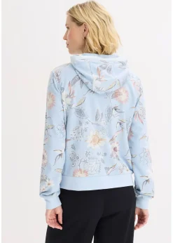 Sweat zippé à imprimé