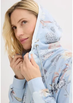 Sweat zippé à imprimé