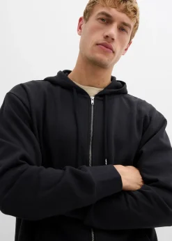 Sweat zippé ample à capuche