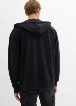 Sweat zippé ample à capuche