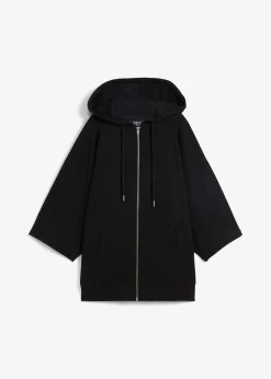 Sweat zippé cape en coton