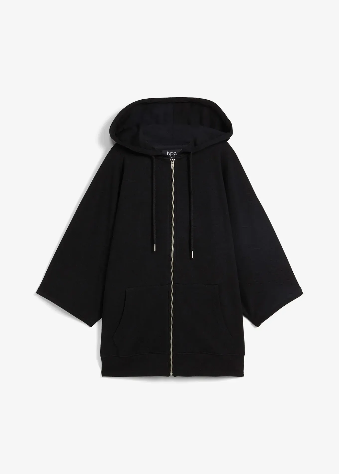 Sweat zippé cape en coton