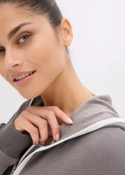 Sweat zippé chaud et large, séchage rapide