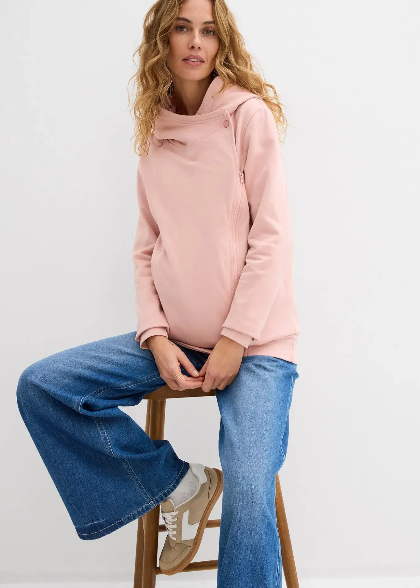 Sweat zippé de grossesse 3en1 avec empiècement de portage