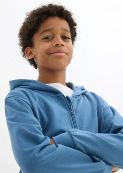 Sweat zippé doux à capuche