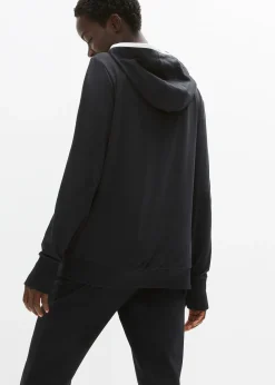 Sweat zippé en coton extensible