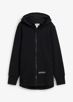 Sweat zippé en doux coton mélangé