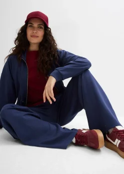 Sweat zippé en matière néoprène douce