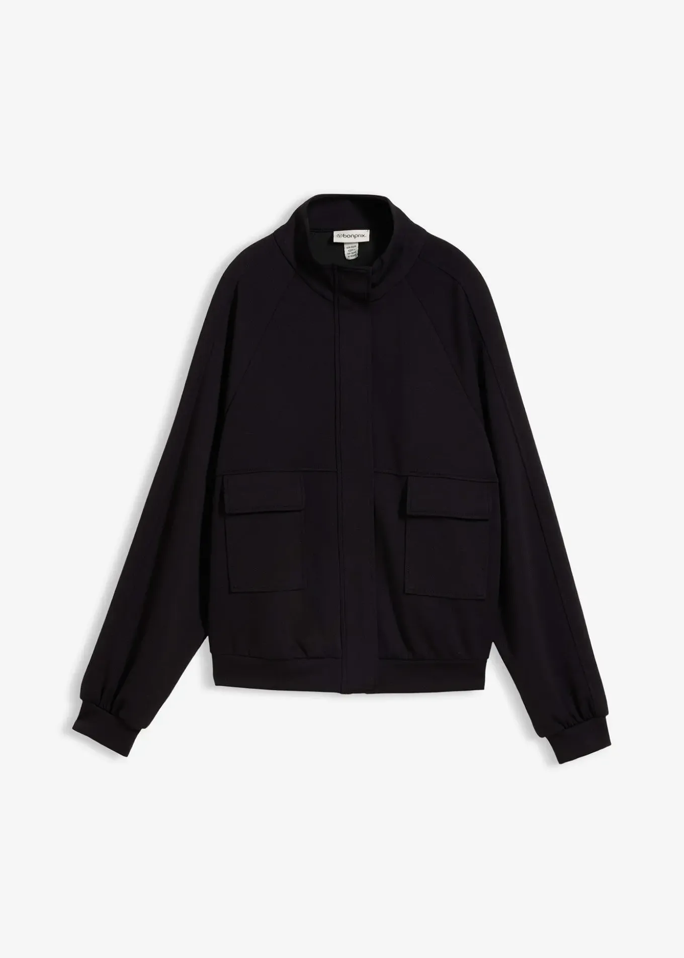 Sweat zippé en matière néoprène