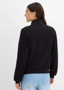 Sweat zippé en matière néoprène