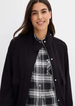 Sweat zippé en matière néoprène