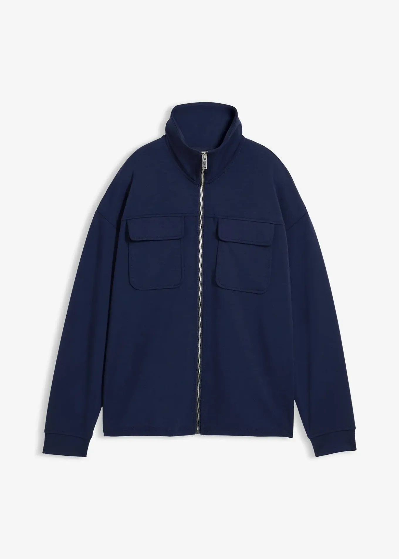 Sweat zippé en matière un peu brillante