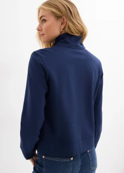 Sweat zippé en Punto di Roma confortable