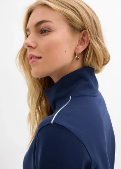 Sweat zippé en Punto di Roma confortable