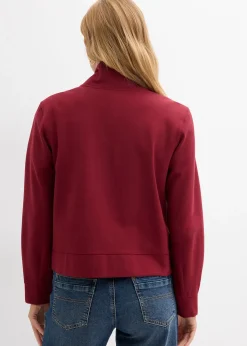 Sweat zippé en Punto di Roma confortable