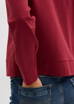 Sweat zippé en Punto di Roma confortable