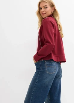 Sweat zippé en Punto di Roma confortable