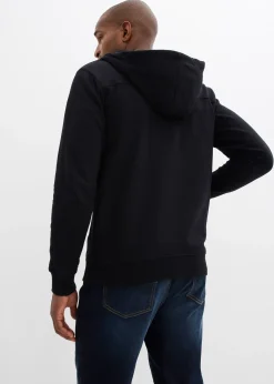 Sweat zippé homme en coton avec empiècement de portage