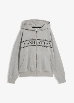 Sweat zippé large à capuche