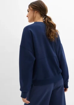 Sweat zippé oversize en matière néoprène