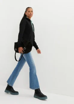 Sweat-shirt à capuche avec détails contrastants