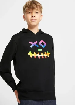 Sweat-shirt à capuche en coton mélangé doux