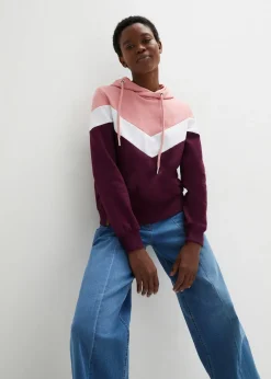 Sweat-shirt à capuche et grand col