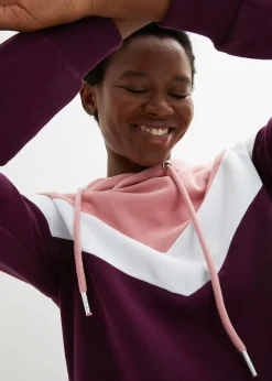 Sweat-shirt à capuche et grand col