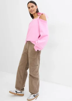 Sweat-shirt ample, asymétrique