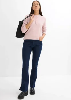 Sweat-shirt avec base fendue