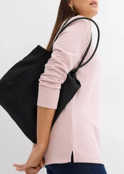 Sweat-shirt avec base fendue