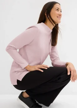 Sweat-shirt avec base fendue