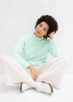 Sweat-shirt avec base fendue